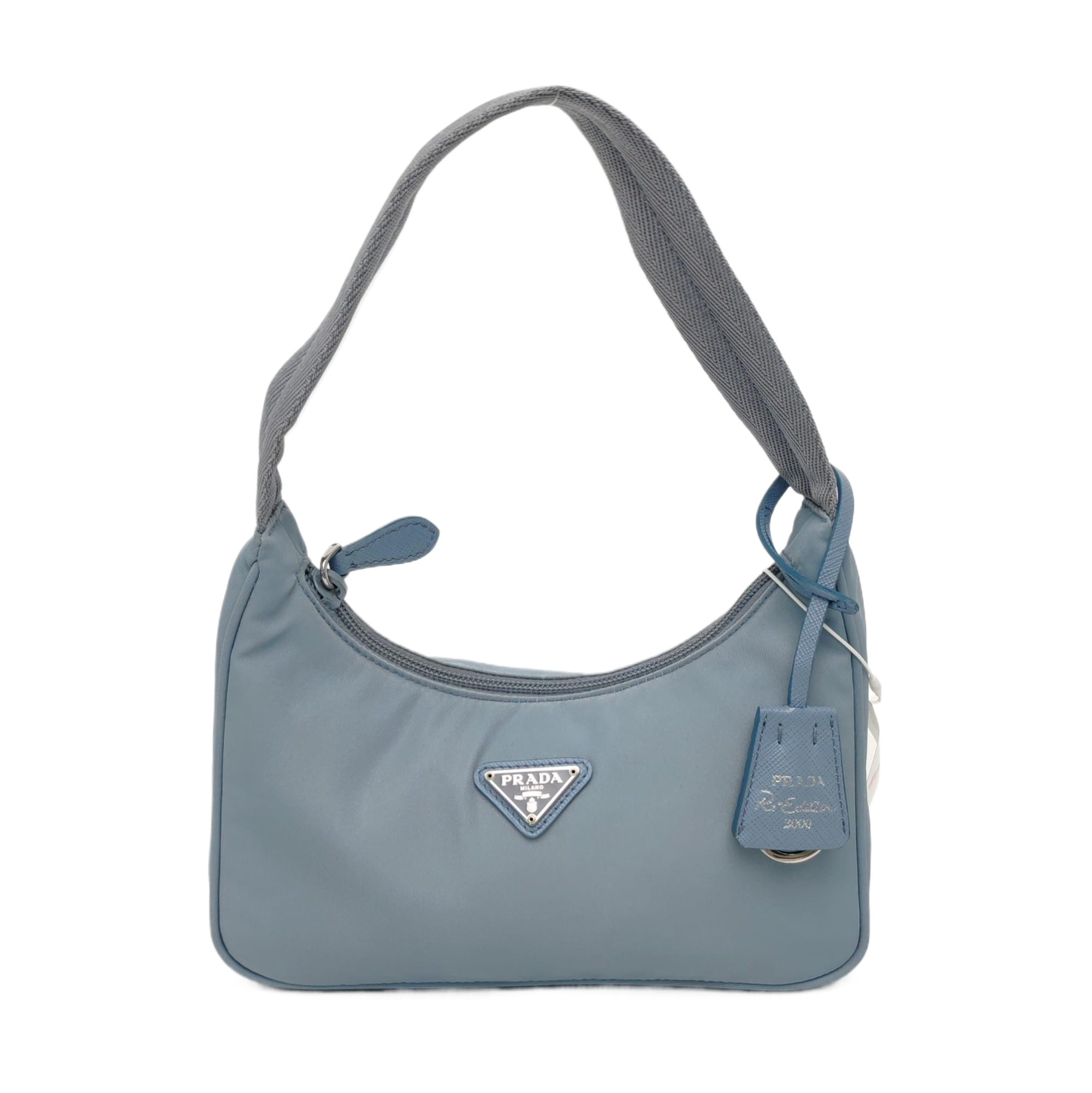 Authenticated pre-owned  Reedition2000 Mini Nylon Blue - Top Handle Bag at Looply