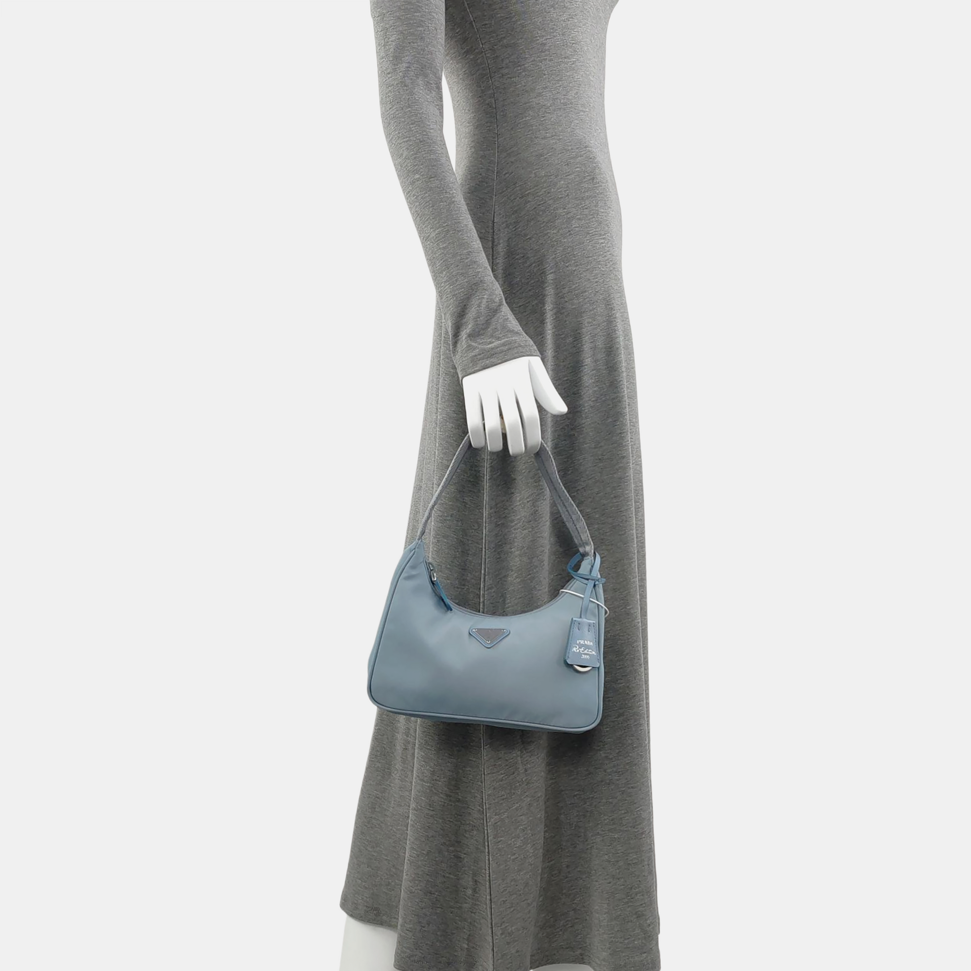 Authenticated pre-owned  Reedition2000 Mini Nylon Blue - Top Handle Bag at Looply