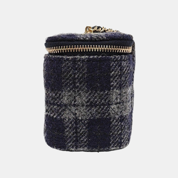 Authenticated pre-owned  Vanity Case Small Wool Blue - Shoulder Bag at Looply