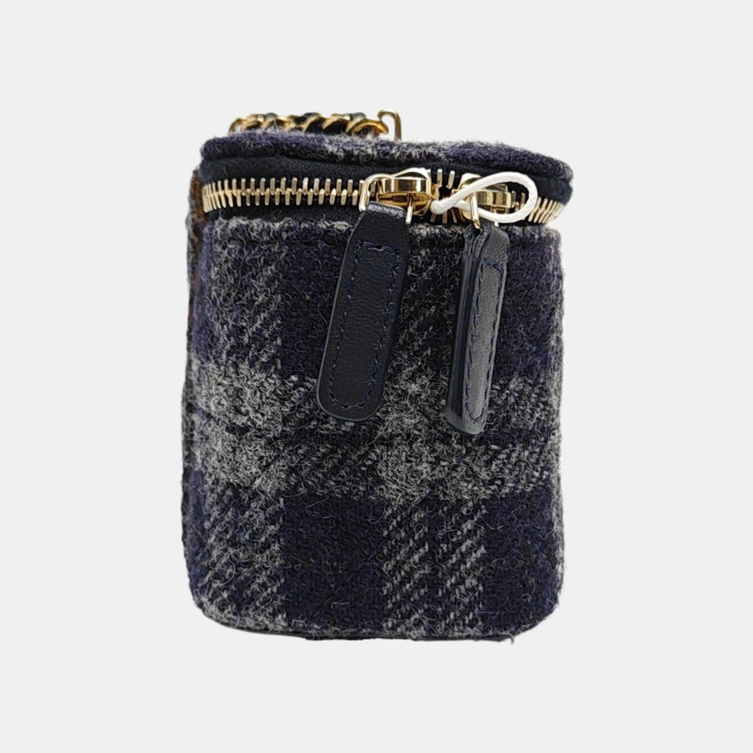 Authenticated pre-owned  Vanity Case Small Wool Blue - Shoulder Bag at Looply