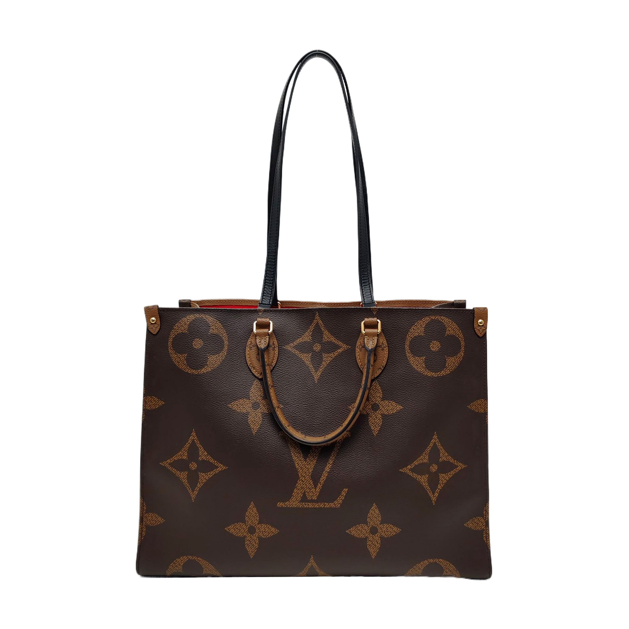 Authenticated pre-owned  Onthego GM Monogram Coated Canvas Brown - Shoulder Bag at Looply