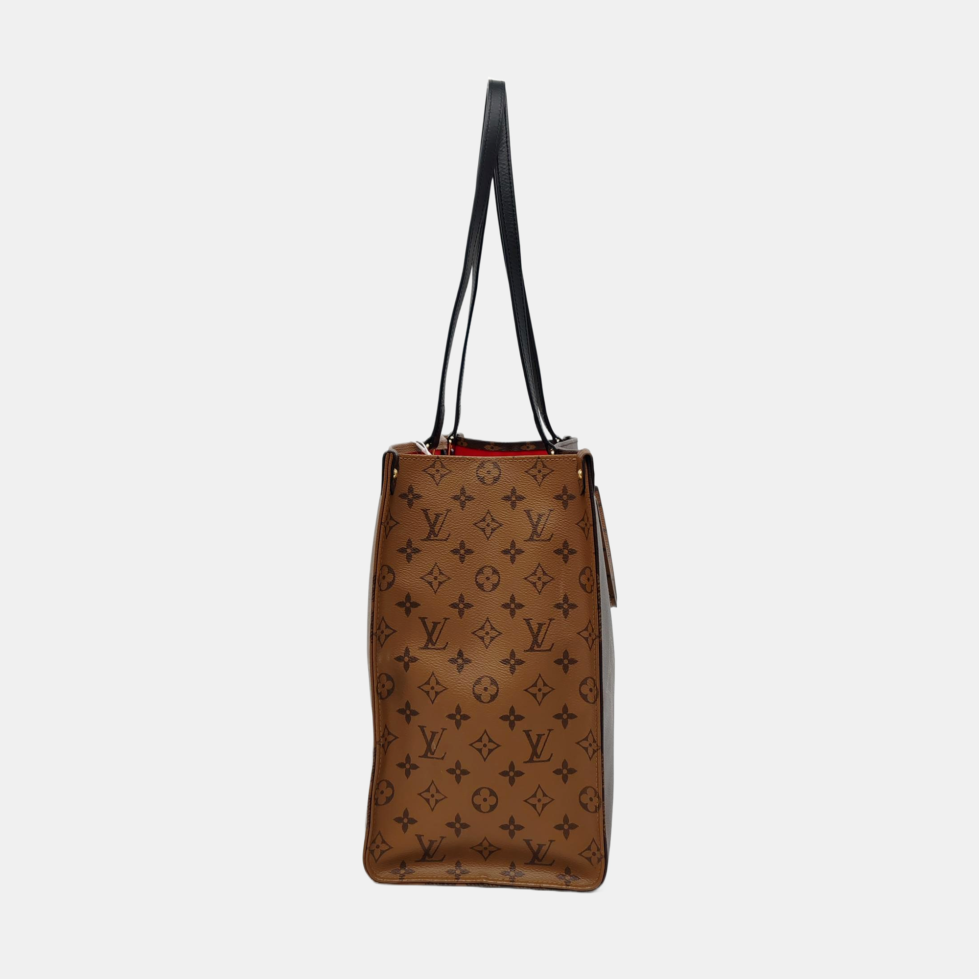 Authenticated pre-owned  Onthego GM Monogram Coated Canvas Brown - Shoulder Bag at Looply
