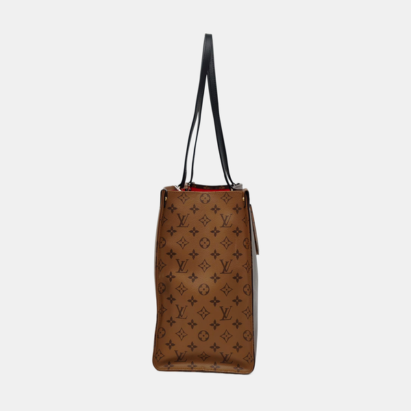 Authenticated pre-owned  Onthego GM Monogram Coated Canvas Brown - Shoulder Bag at Looply