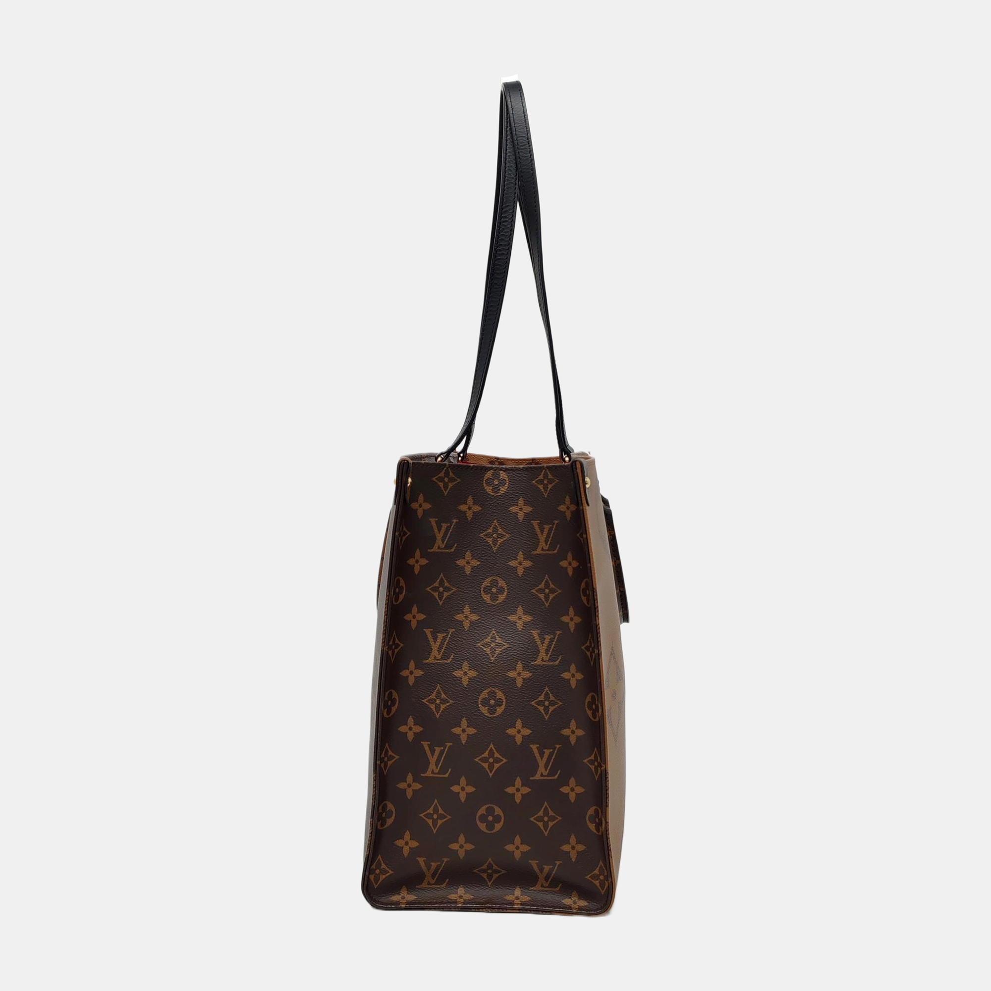 Authenticated pre-owned  Onthego GM Monogram Coated Canvas Brown - Shoulder Bag at Looply