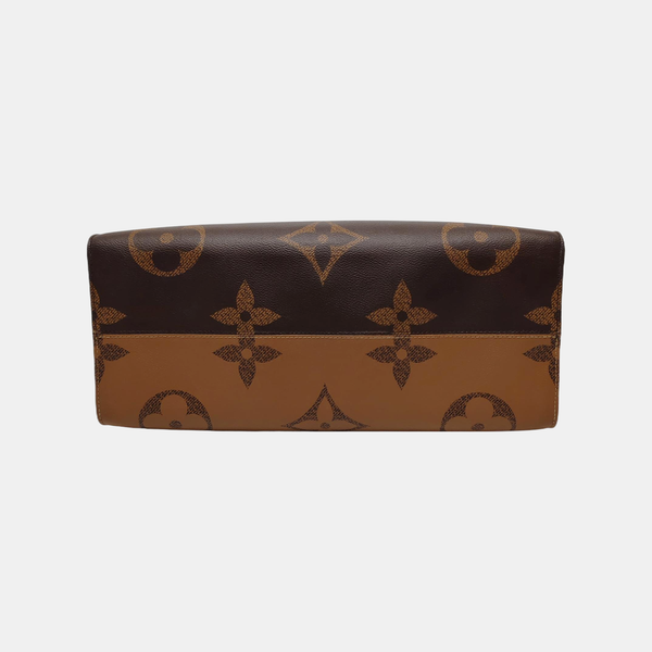 Authenticated pre-owned  Onthego GM Monogram Coated Canvas Brown - Shoulder Bag at Looply