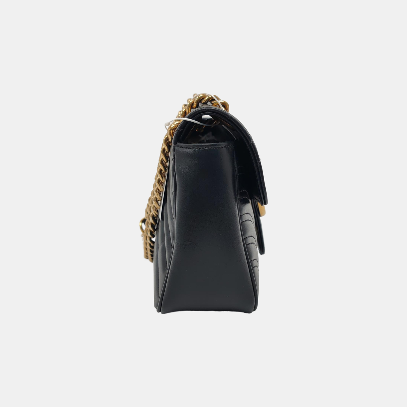 GG Marmont Medium Quilted Calfskin Black