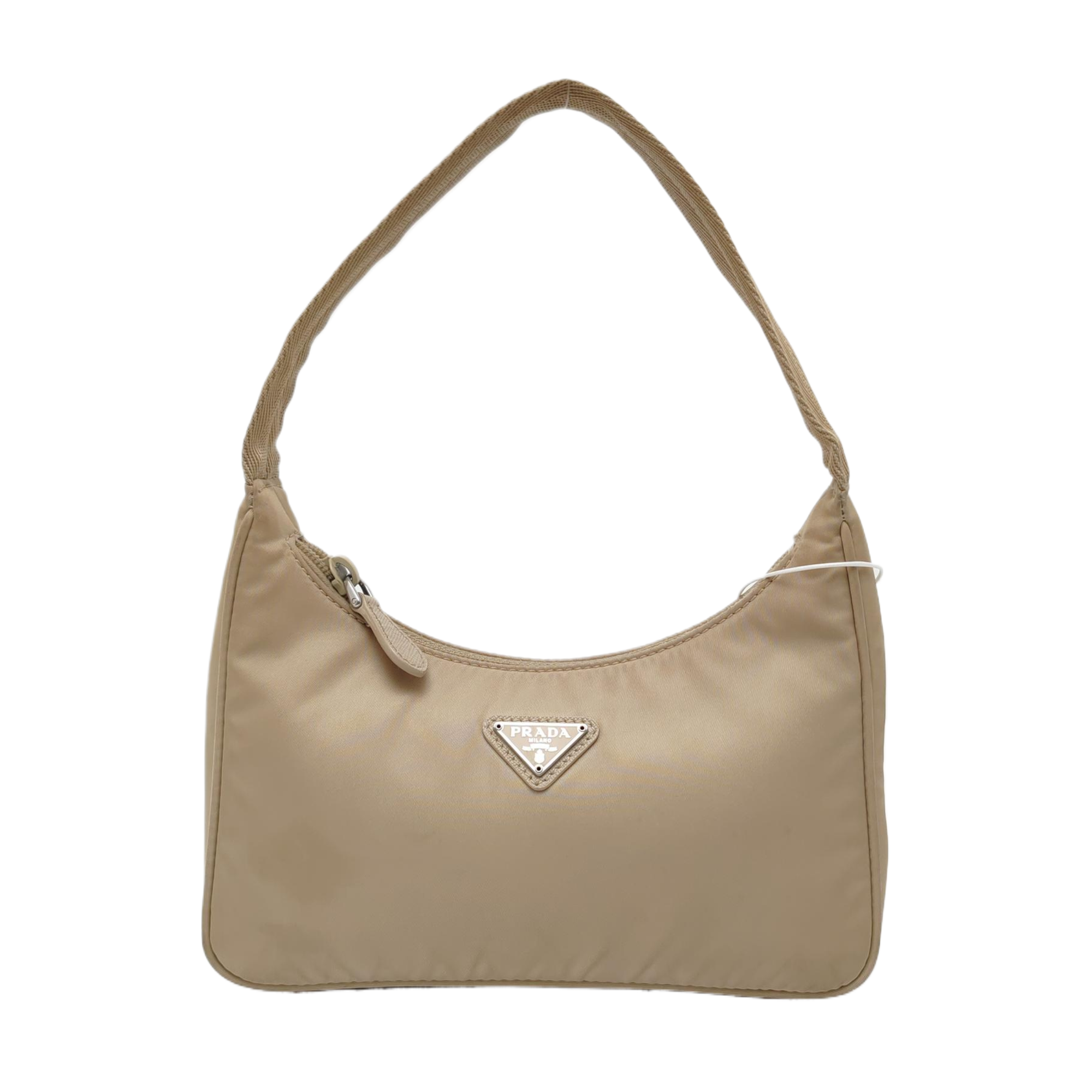 Authenticated pre-owned  Reedition2000 Mini Nylon Beige - Top Handle Bag at Looply