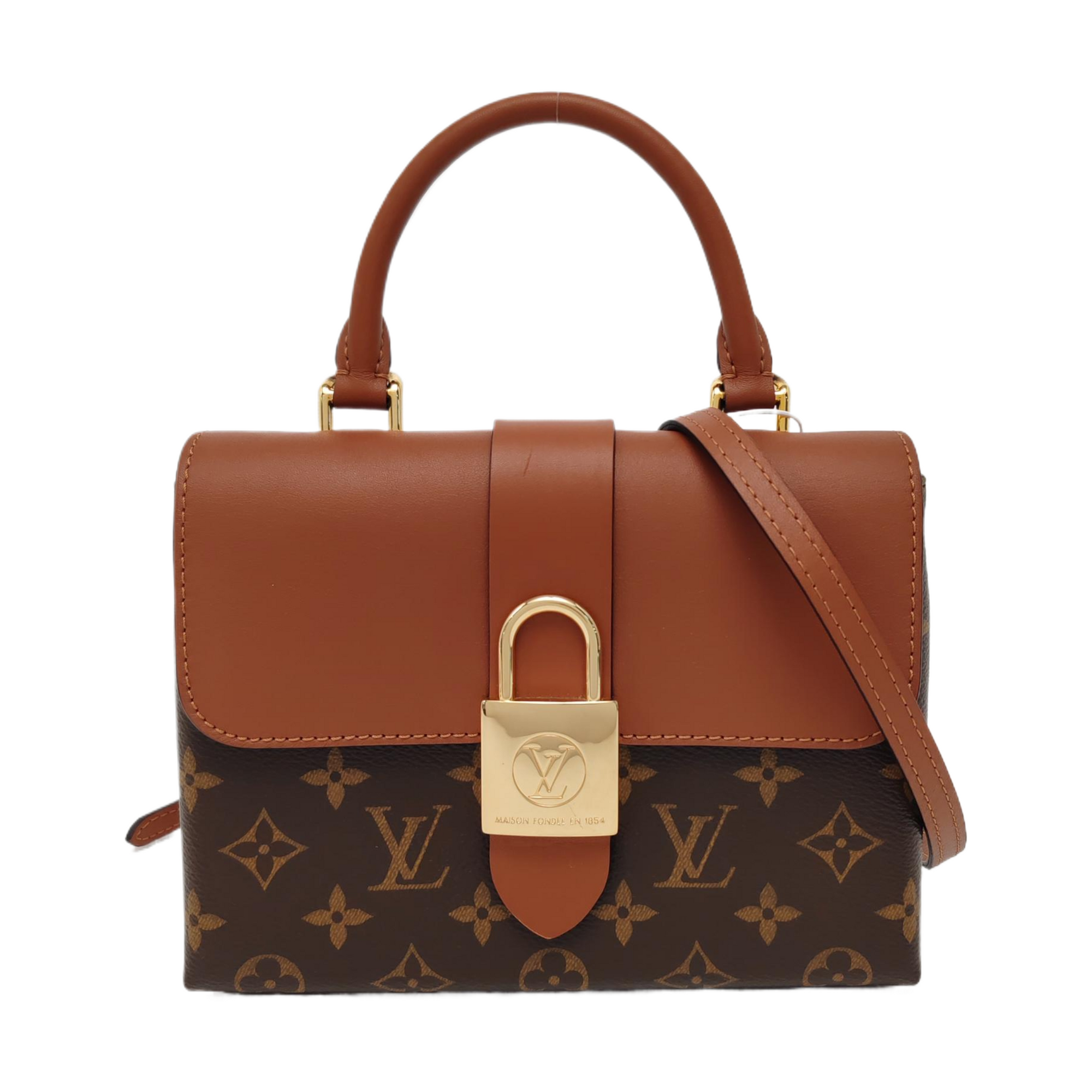 Authenticated pre-owned  Locky BB Monogram Coated Canvas Brown - Shoulder Bag at Looply