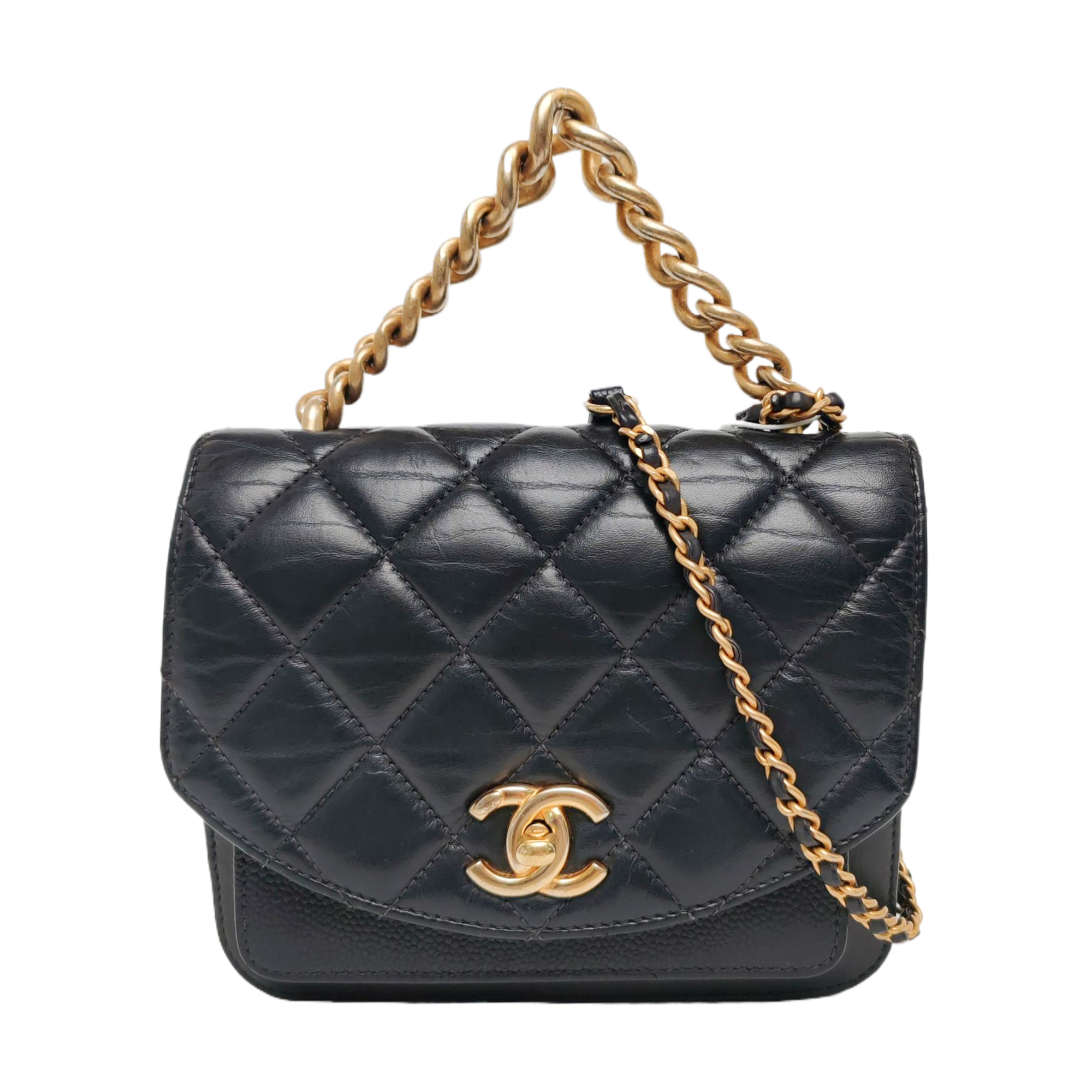 Quilted Calfskin Gray