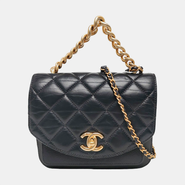 Quilted Calfskin Gray