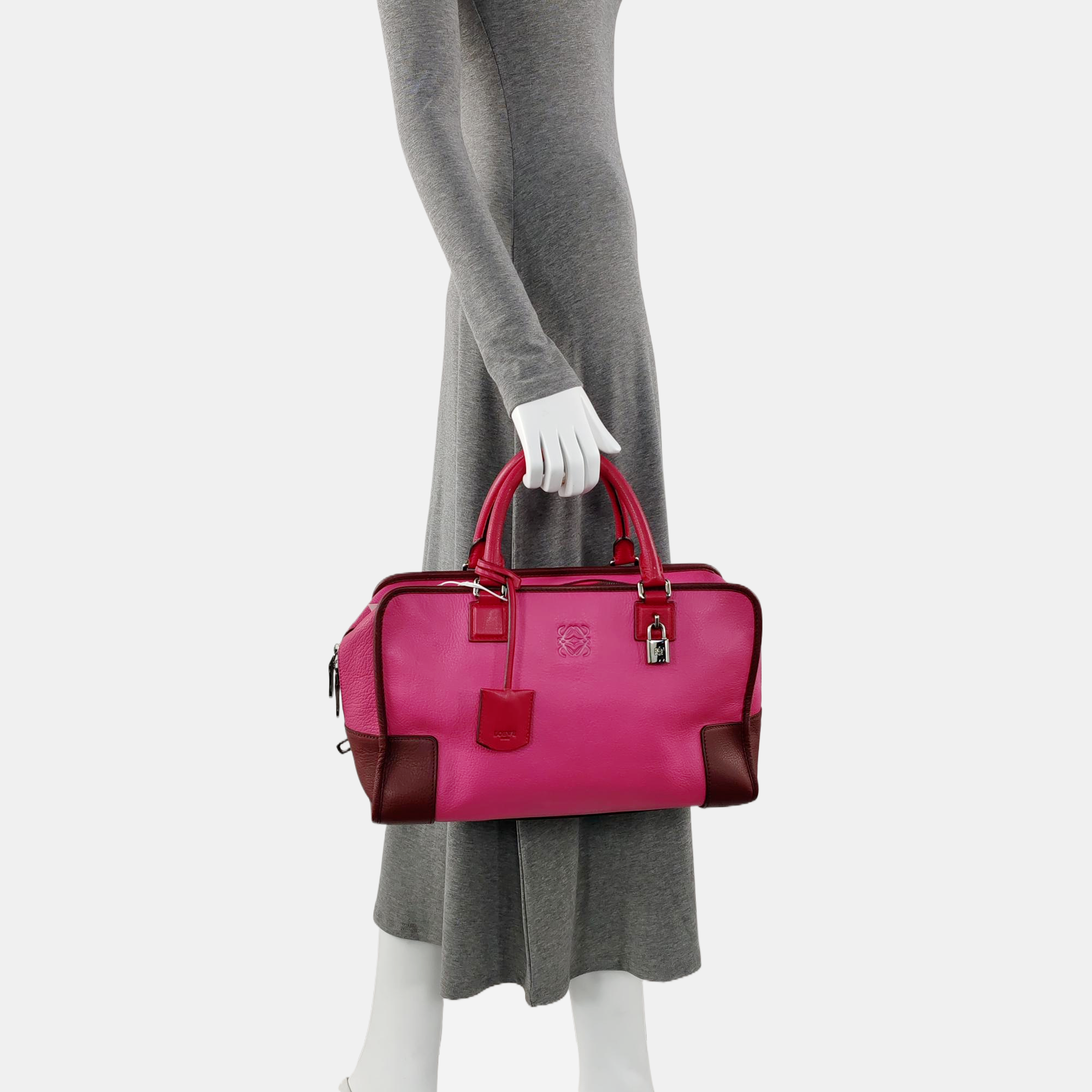 Authenticated pre-owned  Amazona Calfskin Pink - Top Handle Bag at Looply