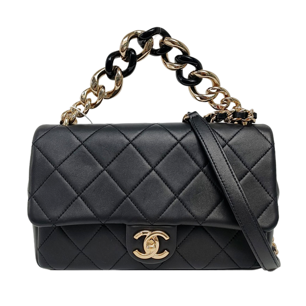 Quilted Lambskin Black