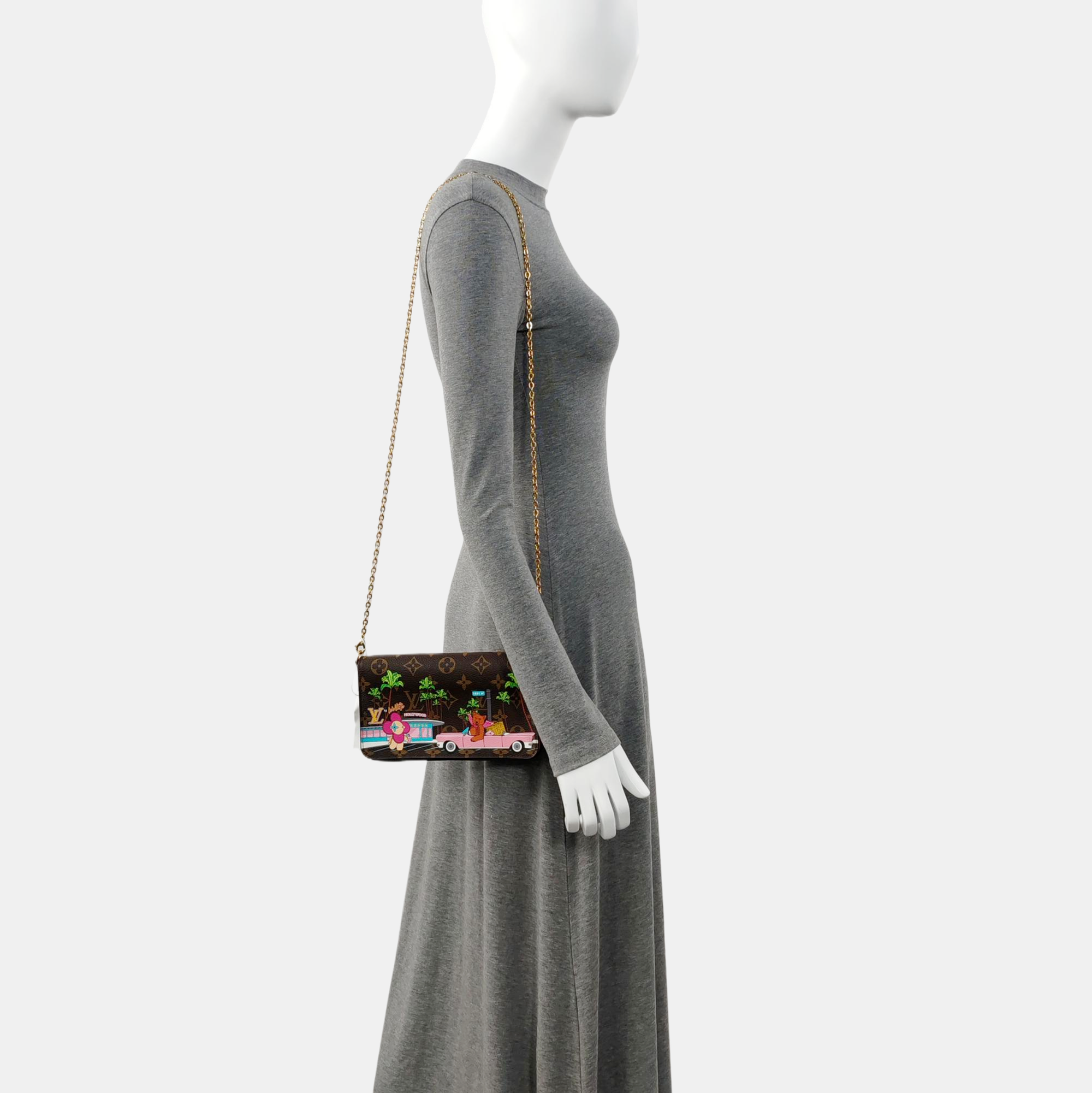 Authenticated pre-owned  Félicie Coated Canvas Brown - Shoulder Bag at Looply