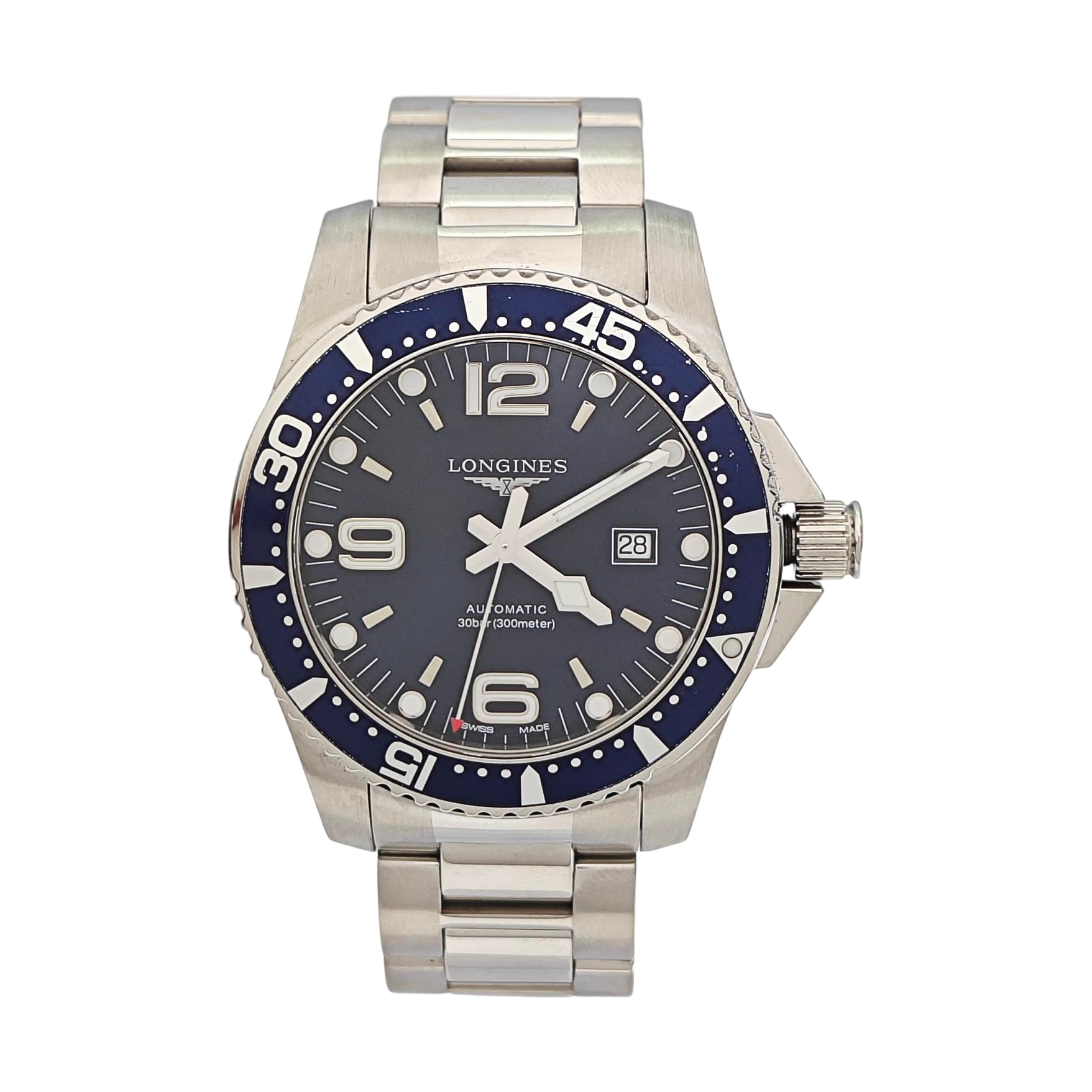 Hydroconquest 44mm Blue Automatic Watch