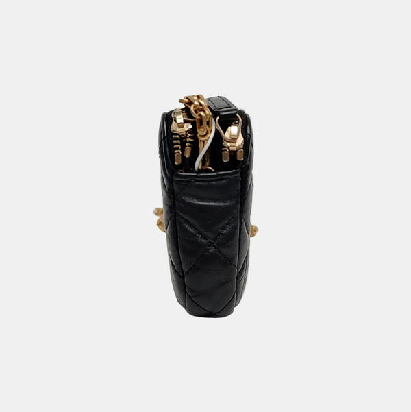 Authenticated pre-owned  2.55 Quilted Calfskin Black - Shoulder Bag at Looply
