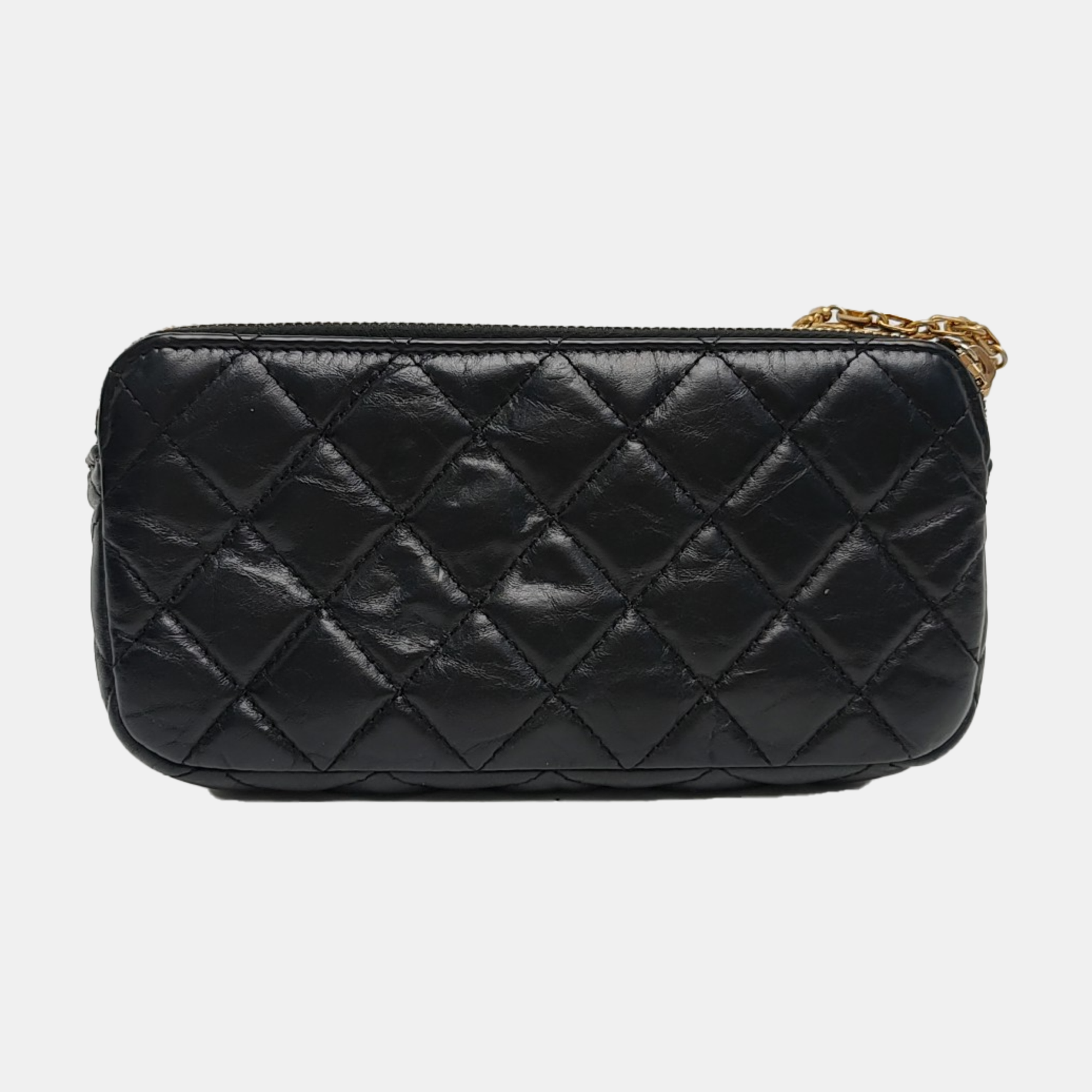 Authenticated pre-owned  2.55 Quilted Calfskin Black - Shoulder Bag at Looply