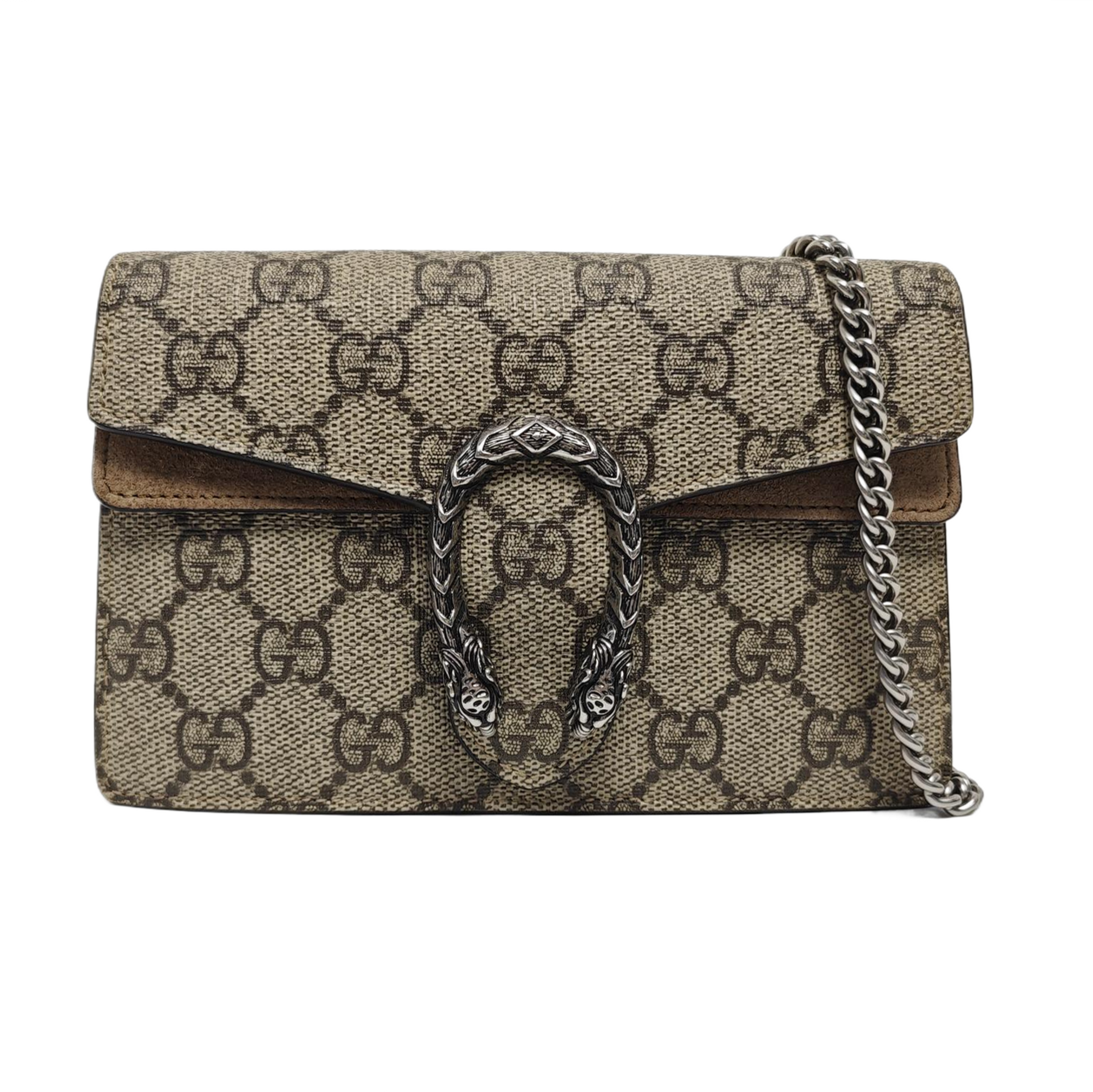 Authenticated pre-owned  Dionysus Super Mini Monogram Coated Canvas Beige - Shoulder Bag at Looply
