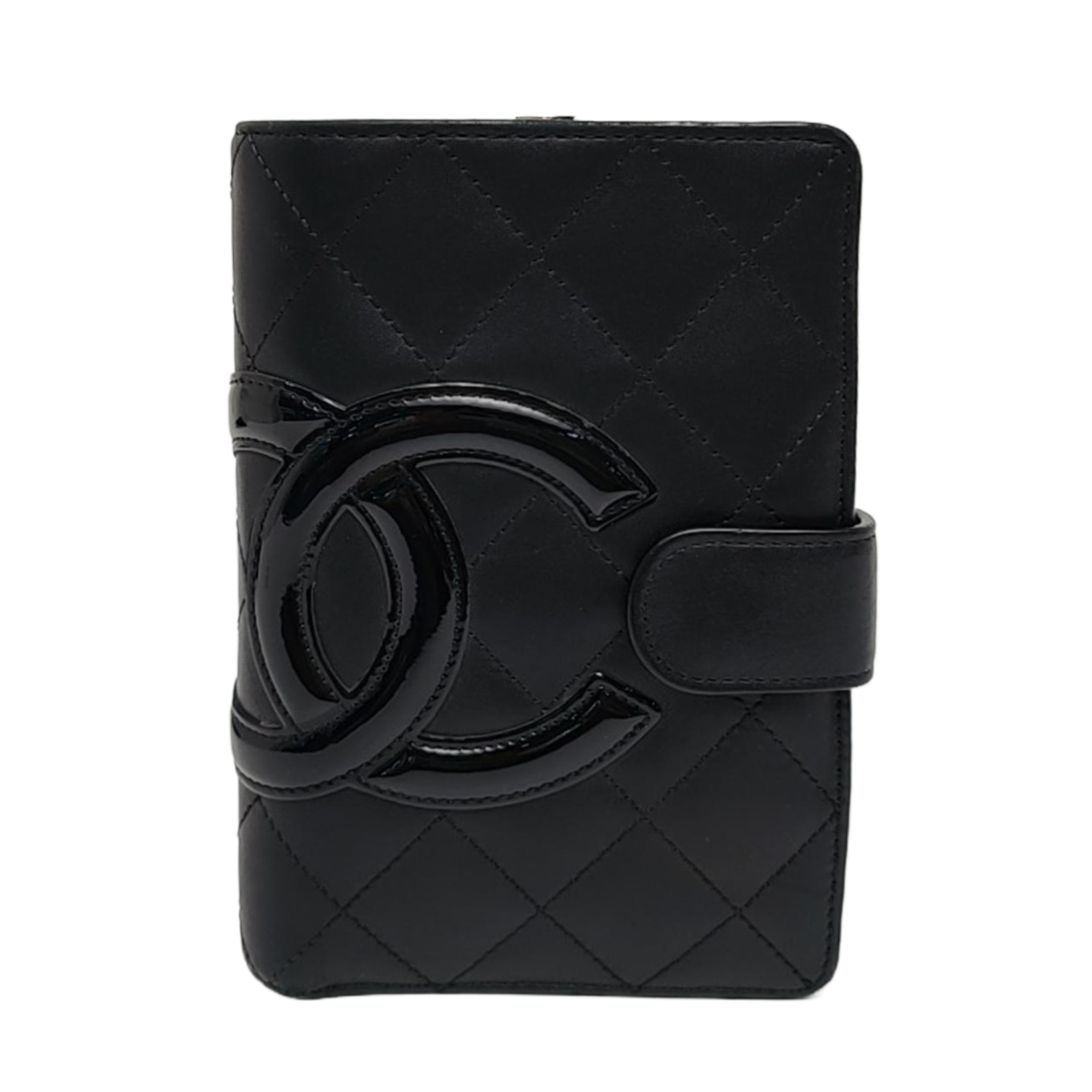 Authenticated pre-owned  Cambon Quilted Calfskin Black Wallet - Wallet at Looply