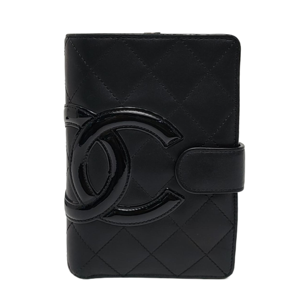 Authenticated pre-owned  Cambon Quilted Calfskin Black Wallet - Wallet at Looply
