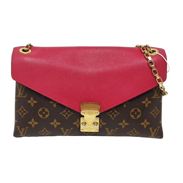 Authenticated pre-owned  Pallas Monogram Coated Canvas Brown - Shoulder Bag at Looply