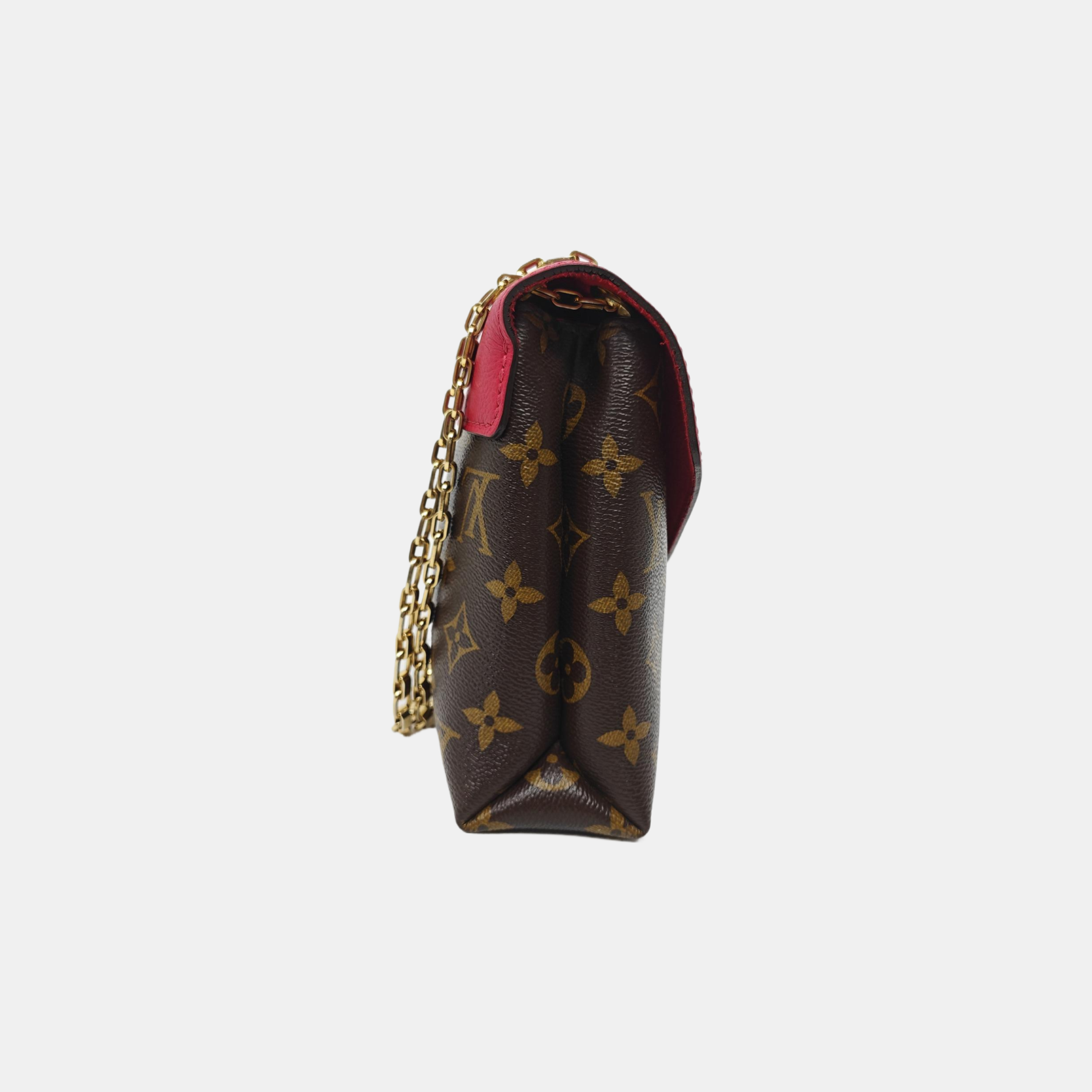 Authenticated pre-owned  Pallas Monogram Coated Canvas Brown - Shoulder Bag at Looply