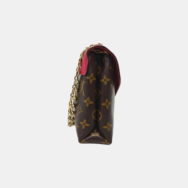 Authenticated pre-owned  Pallas Monogram Coated Canvas Brown - Shoulder Bag at Looply