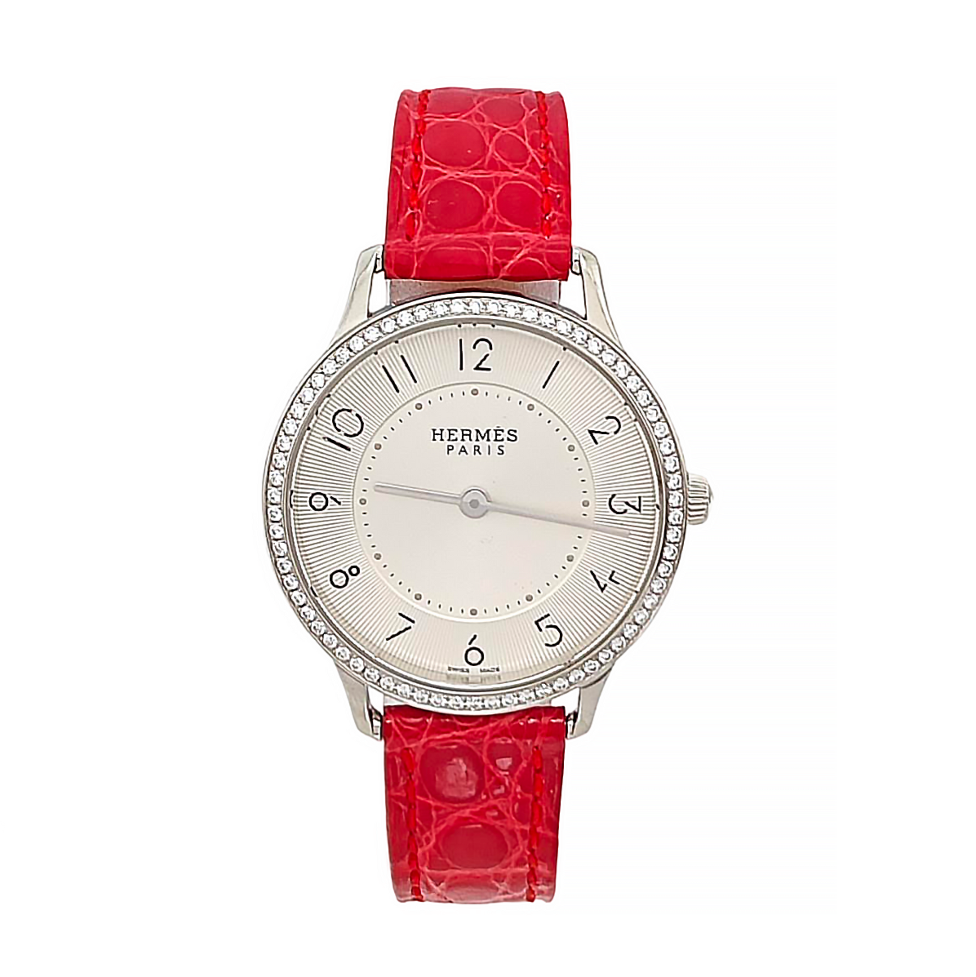 Slim d'Hermès 32mm Opaline White Quartz Watch