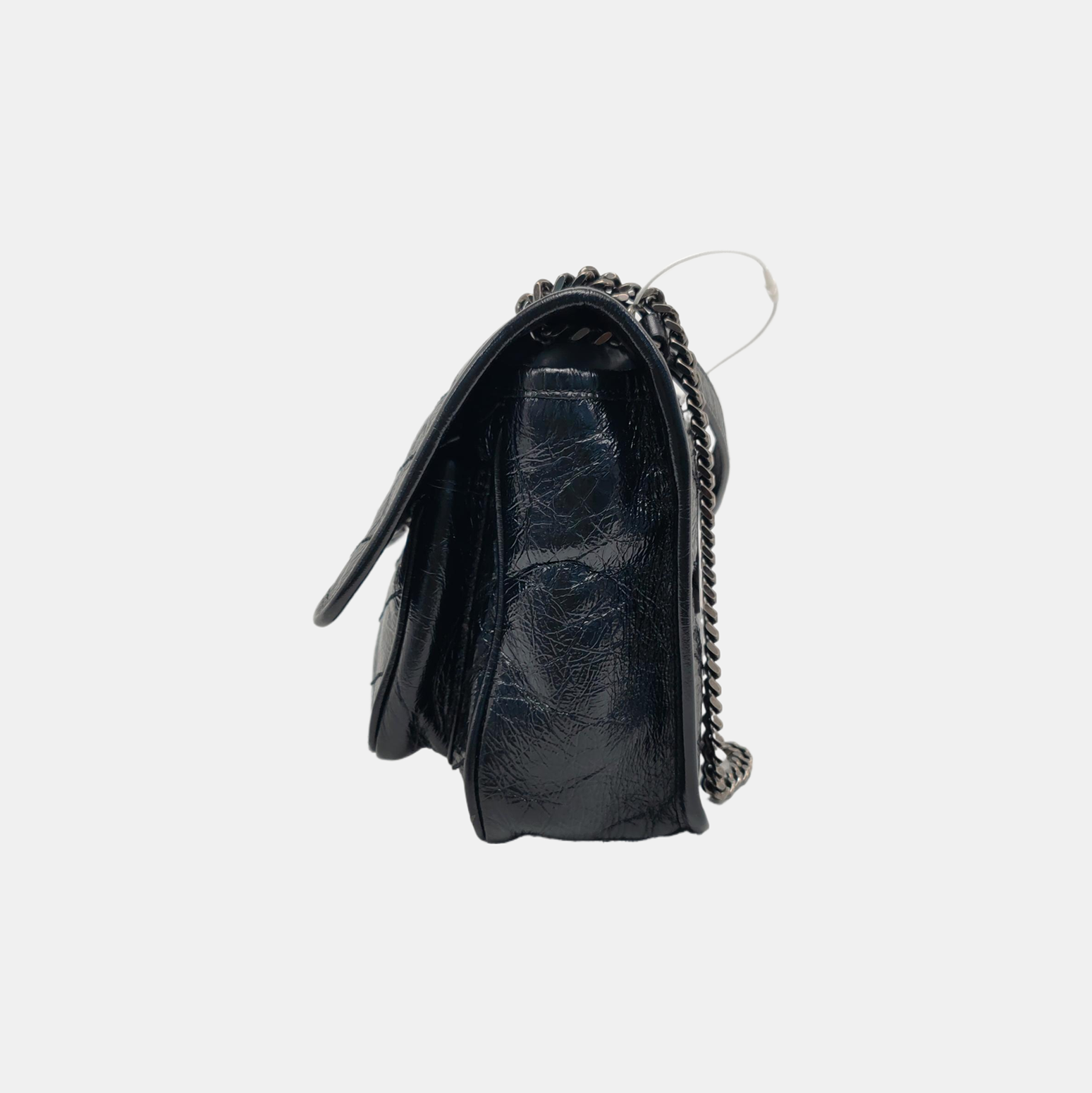 NIKI Small Chevron Calfskin Black