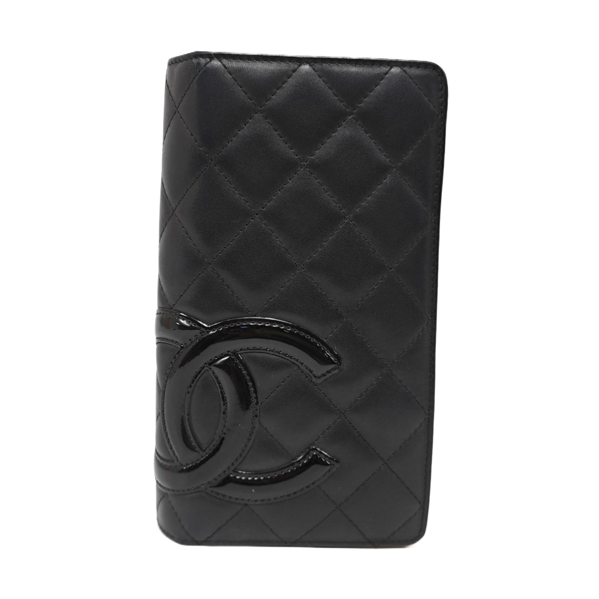 Authenticated pre-owned  Cambon Quilted Calfskin Black Wallet - Wallet at Looply