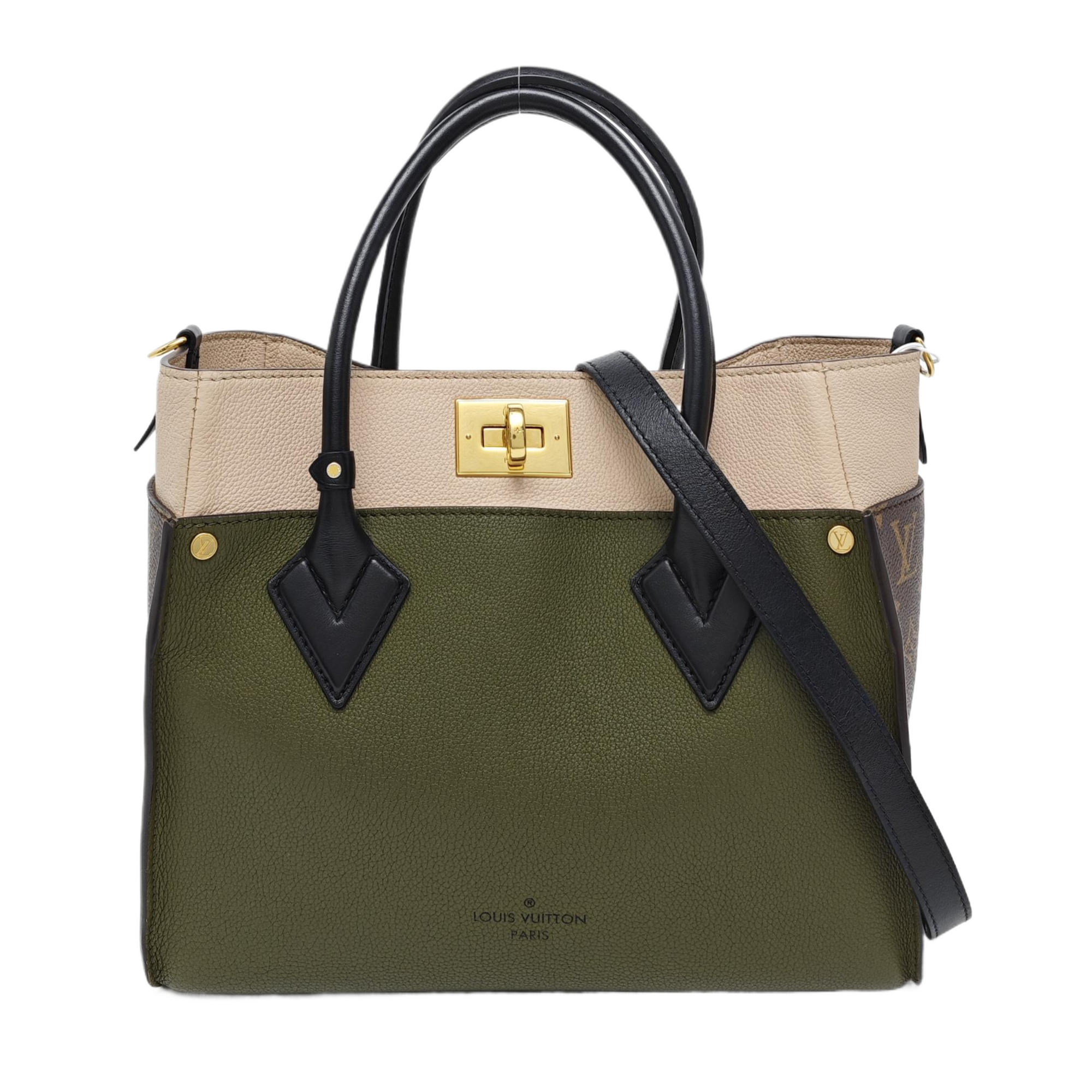 ON MY SIDE MM Monogram Calfskin Green