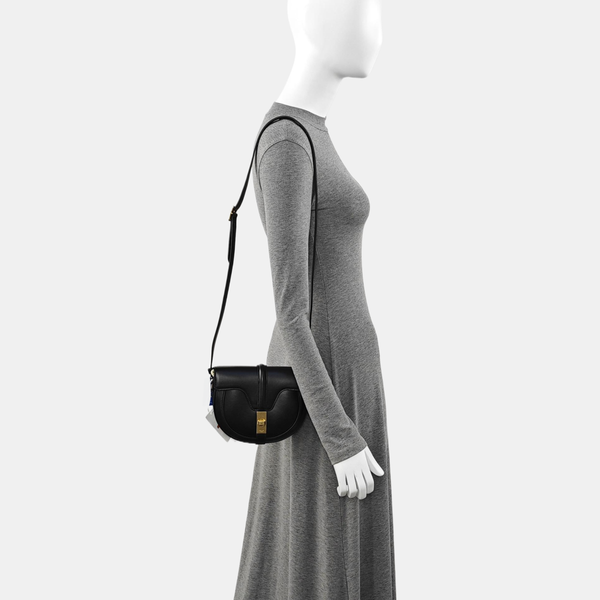 Authenticated pre-owned  16 Small Calfskin Black - Shoulder Bag at Looply