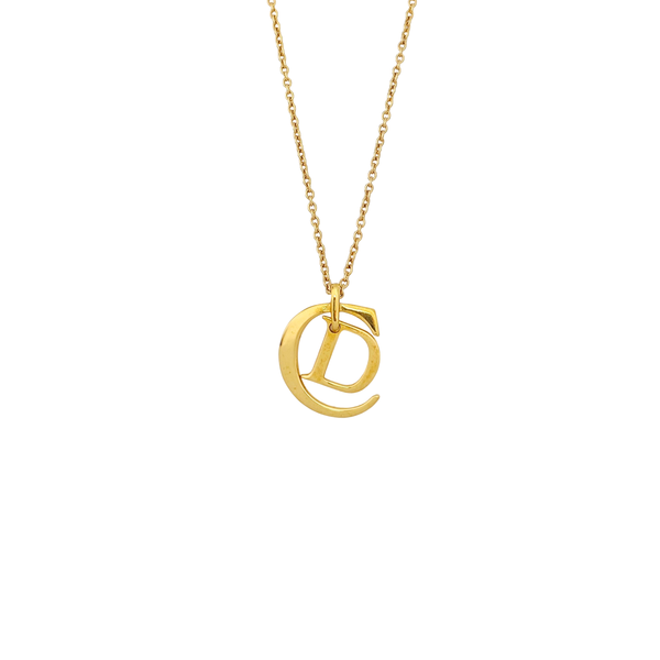 Authenticated pre-owned  CD Swing Gold Tone Metal Gold Necklace - Necklace at Looply