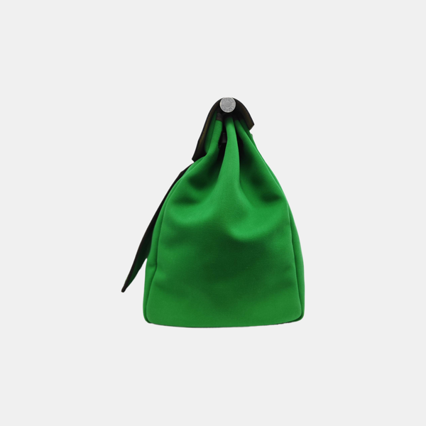 Authenticated pre-owned  Herbag Canvas Green - Shoulder Bag at Looply