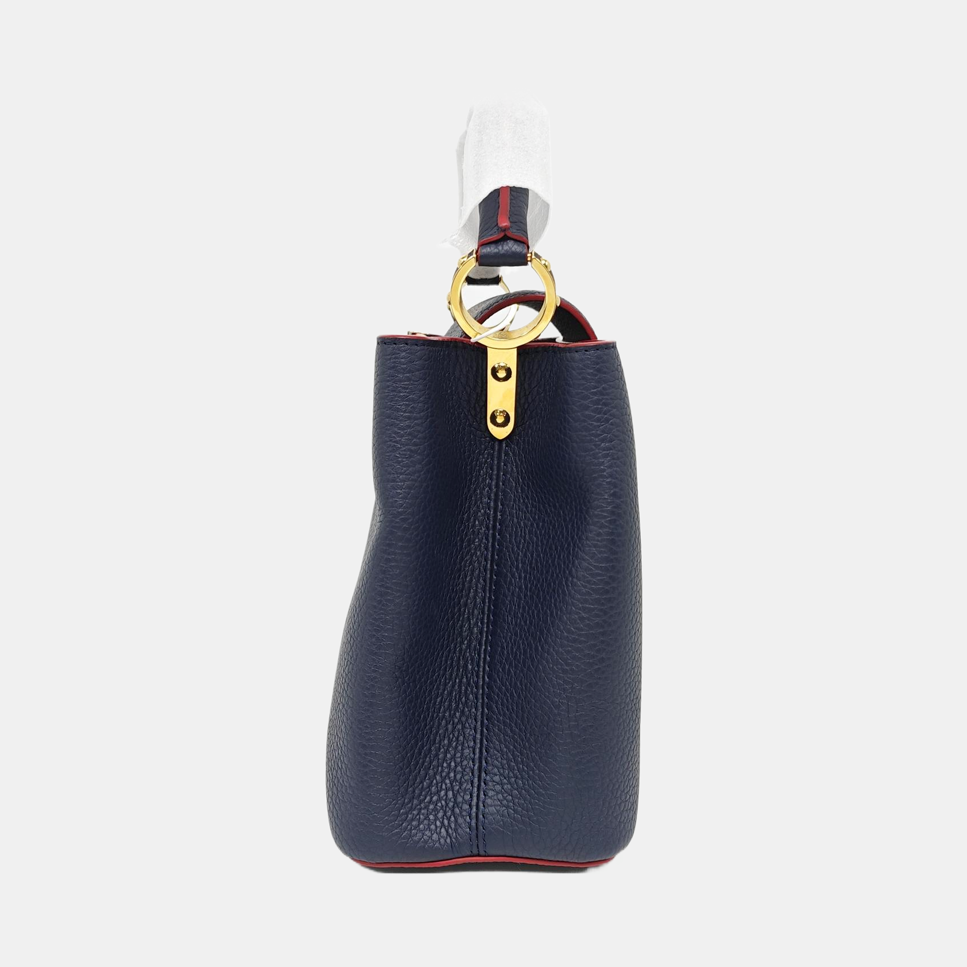Authenticated pre-owned  Capucines MM Calfskin Blue - Shoulder Bag at Looply