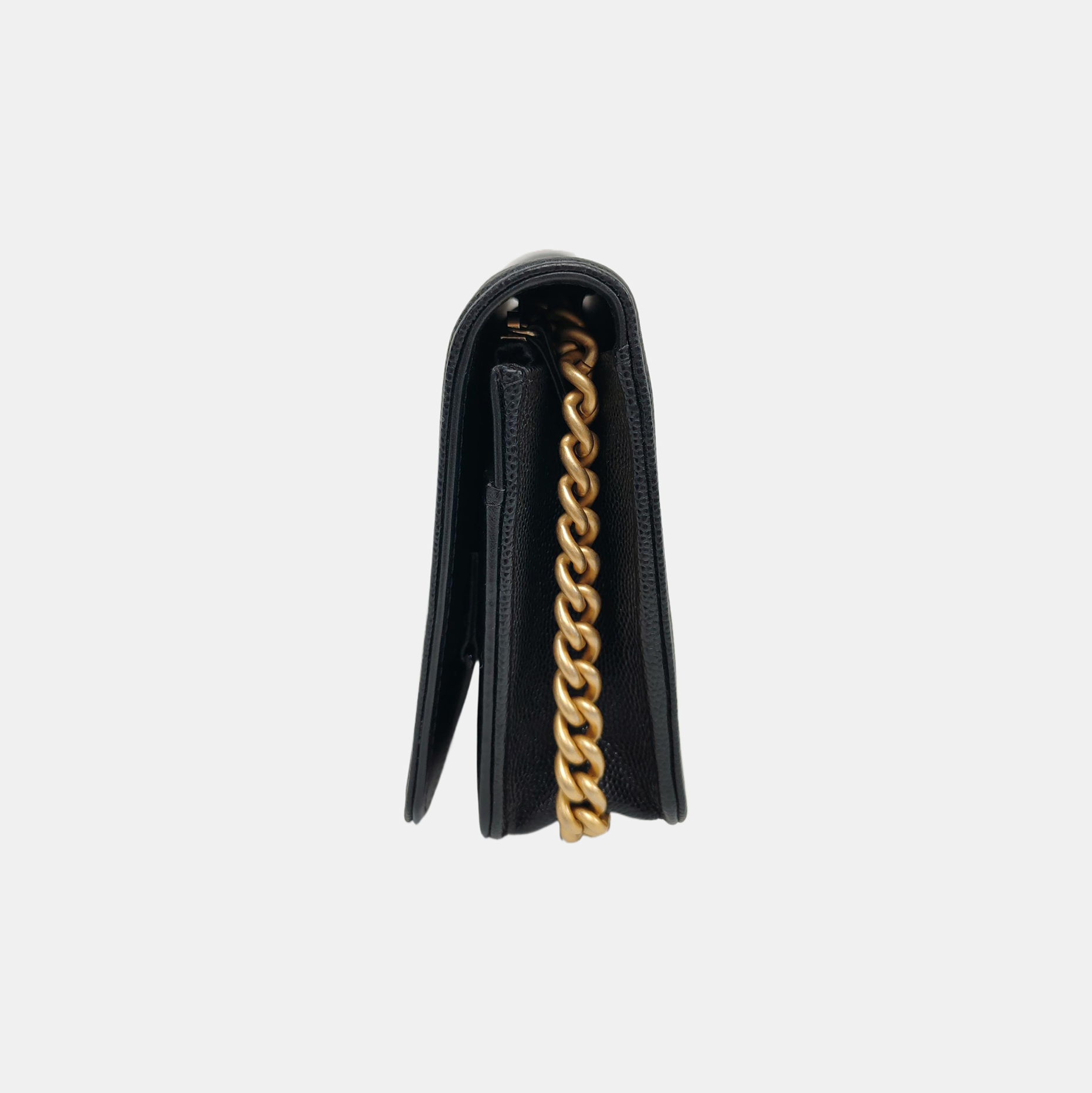 BOY CHANEL Mini Quilted Grained Calfskin Black