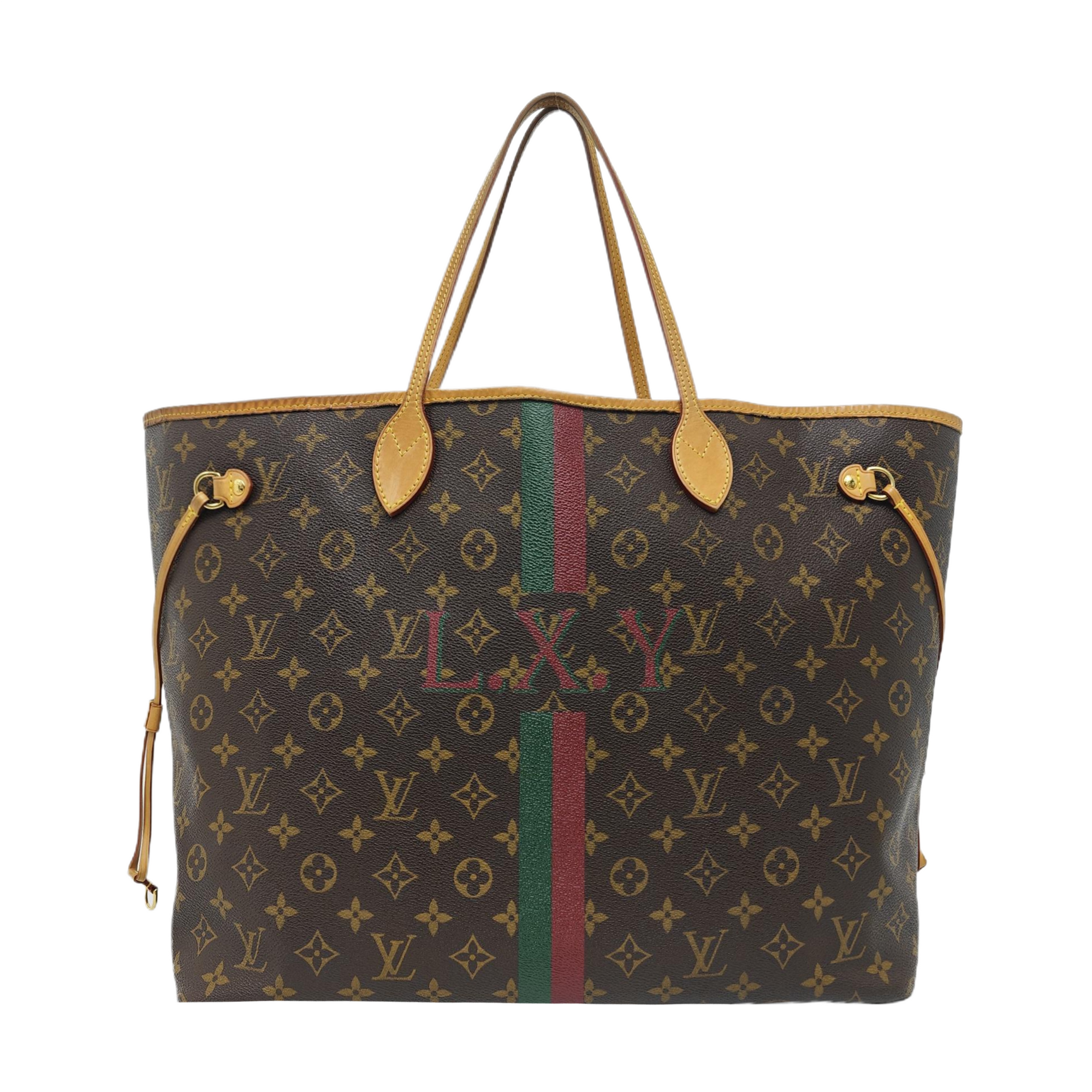 Authenticated pre-owned  Neverfull GM Monogram Coated Canvas Brown - Shoulder Bag at Looply
