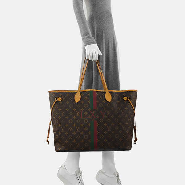 Authenticated pre-owned  Neverfull GM Monogram Coated Canvas Brown - Shoulder Bag at Looply