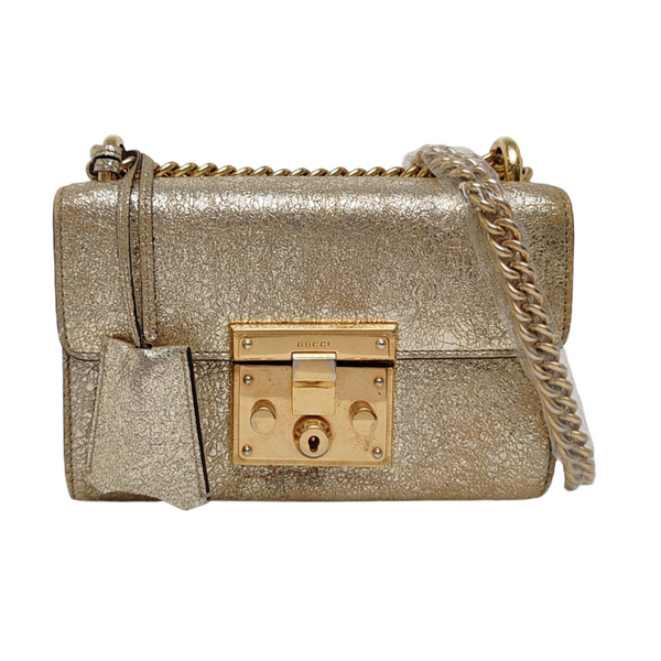 Authenticated pre-owned  Padlock Small Special Material Gold - Shoulder Bag at Looply