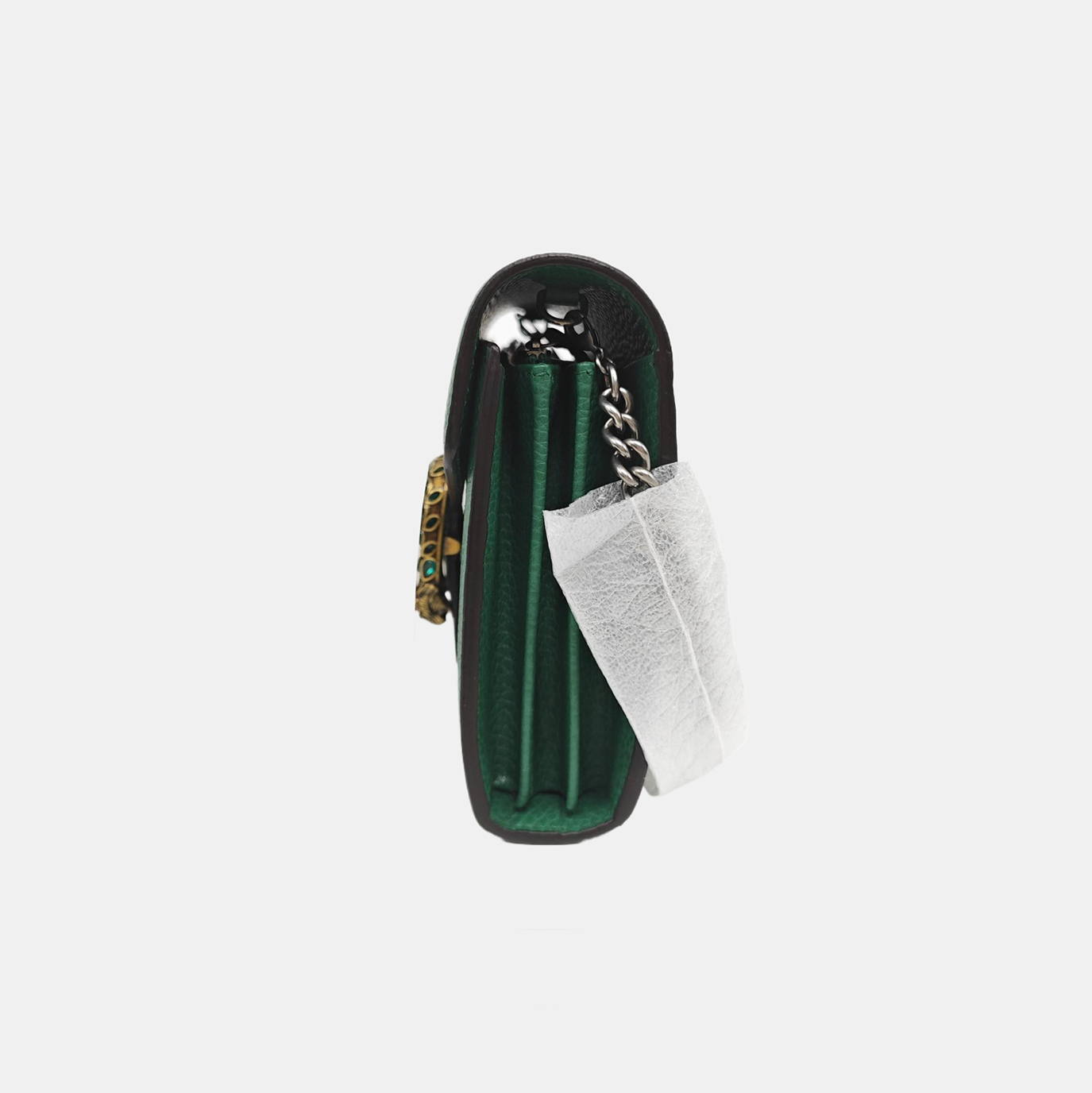Authenticated pre-owned  Dionysus Super Mini Calfskin Green - Shoulder Bag at Looply