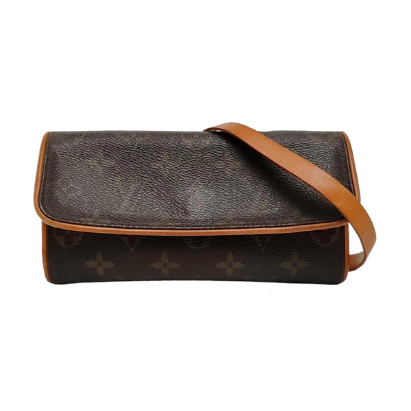 TWIN PM Monogram Coated Canvas Brown