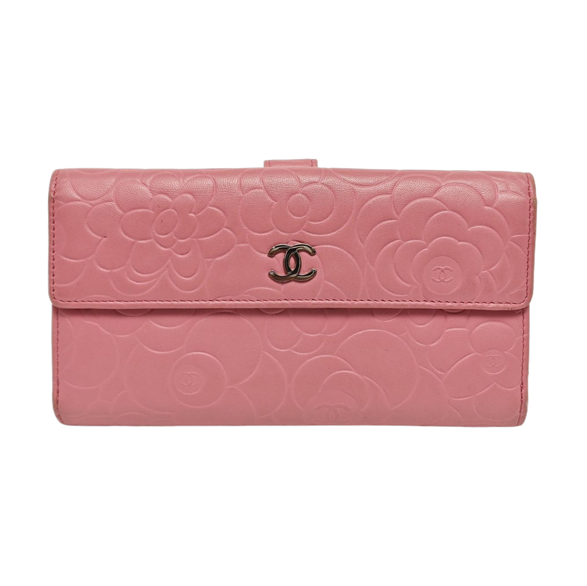 Quilted Lambskin Wallet Pink