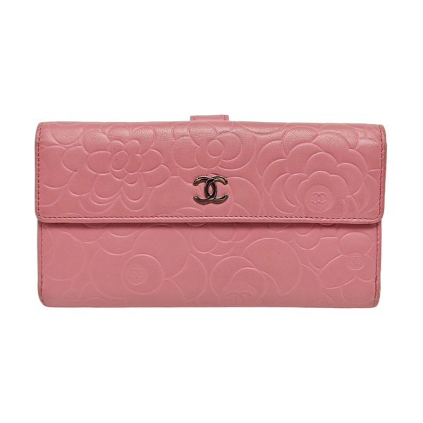 Quilted Lambskin Wallet Pink