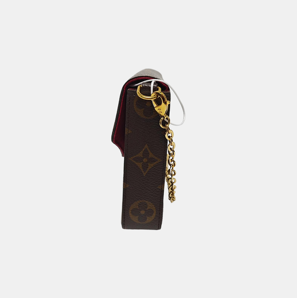 Authenticated pre-owned  Félicie Monogram Coated Canvas Brown - Shoulder Bag at Looply
