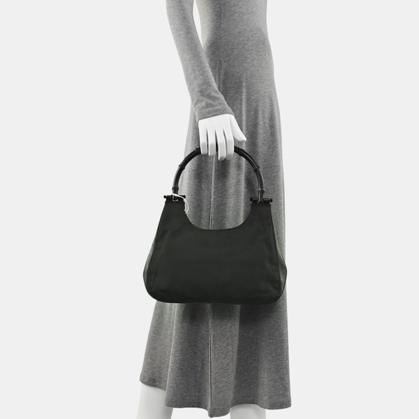 Authenticated pre-owned  Bamboo 1947 Calfskin Green - Top Handle Bag at Looply