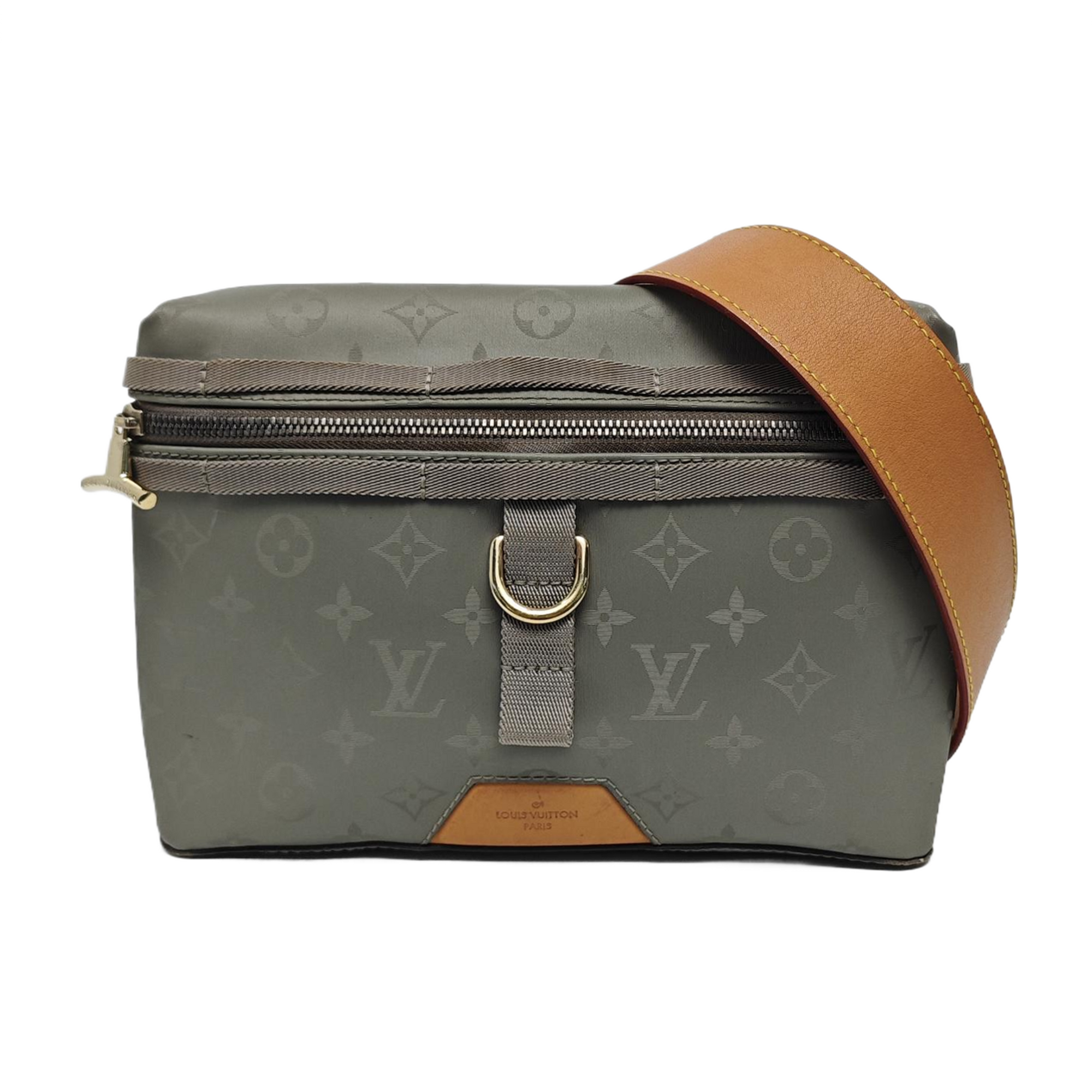 Monogram Special Material Shoulder Bag Gray