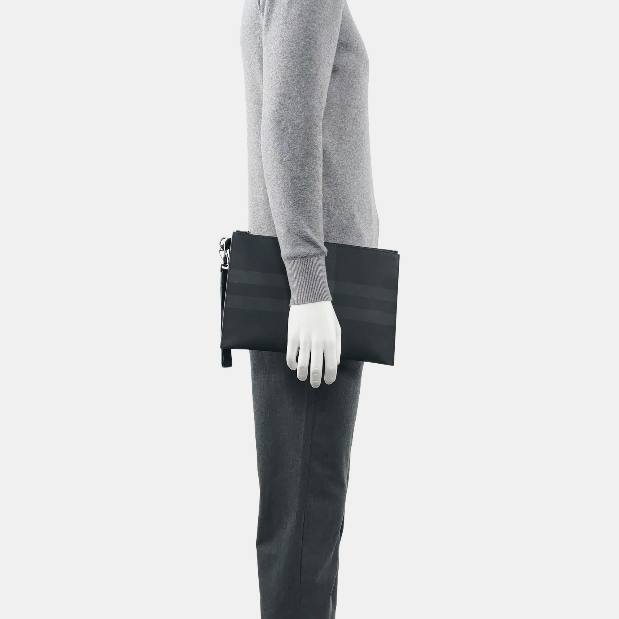 Large Coated Canvas Gray