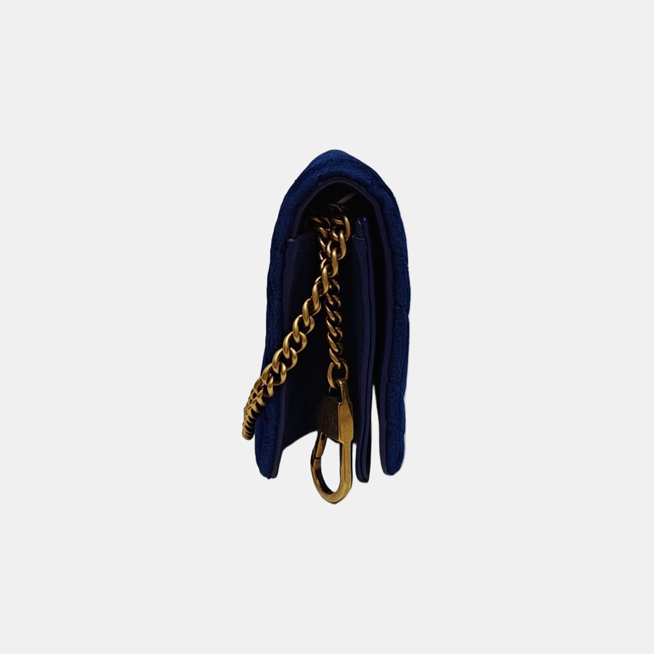 Authenticated pre-owned  GG Marmont Velvet Blue - Shoulder Bag at Looply