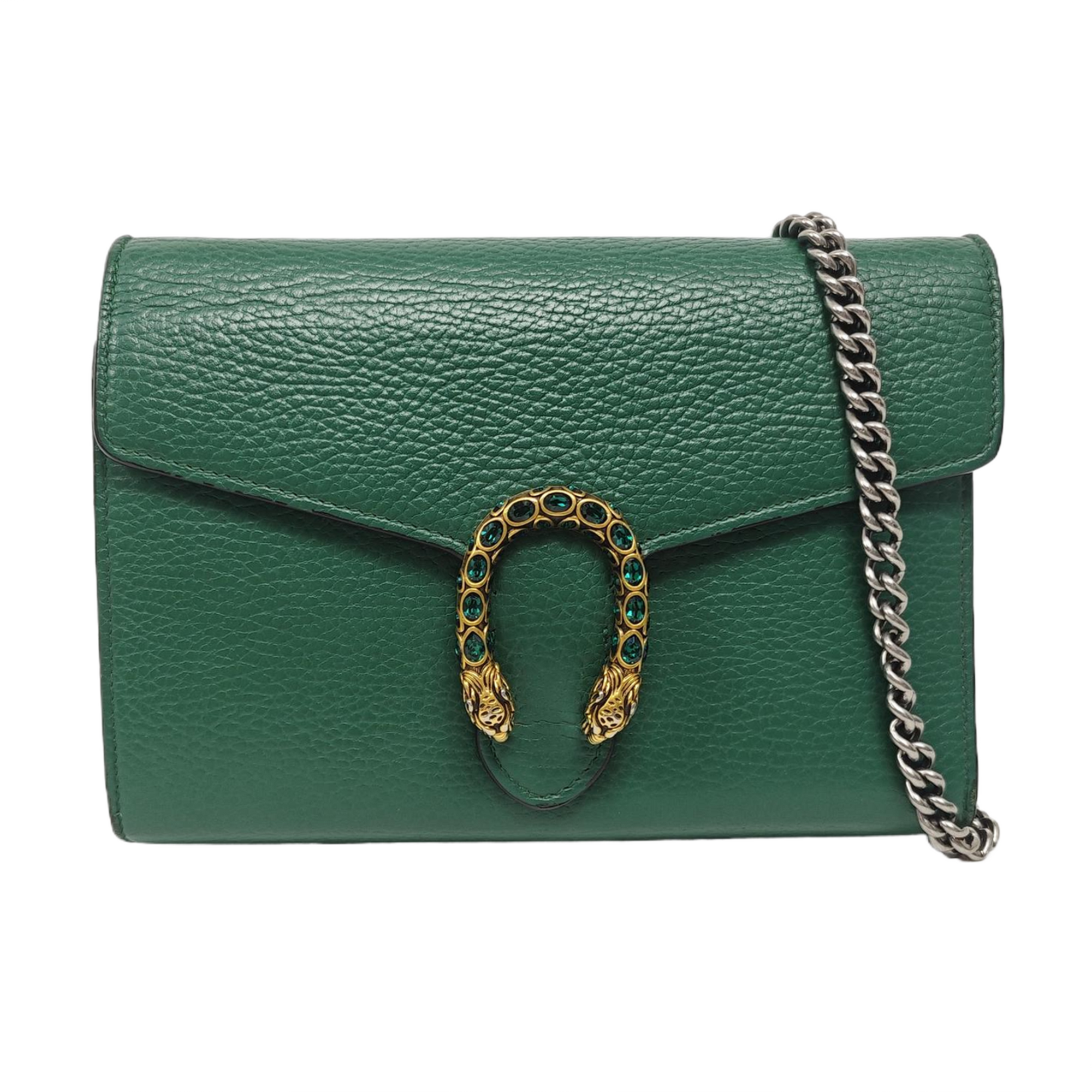 Authenticated pre-owned  Dionysus Super Mini Calfskin Green - Crossbody Bag at Looply