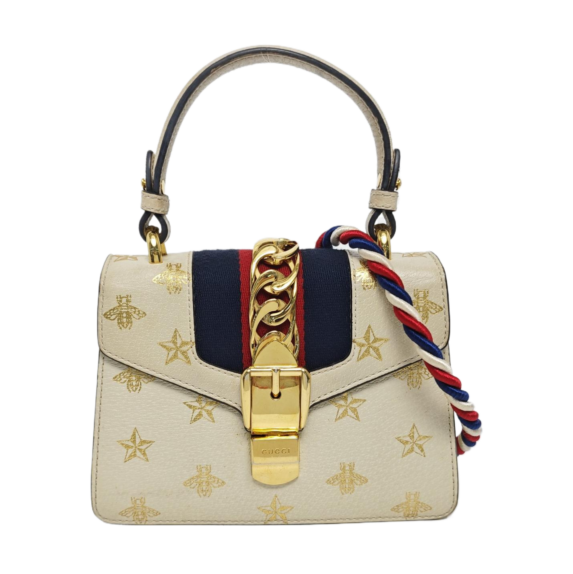 Authenticated pre-owned  Sylvie Small Calfskin White - Shoulder Bag at Looply