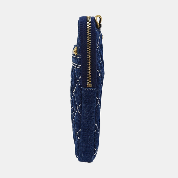 Quilted Denim Blue